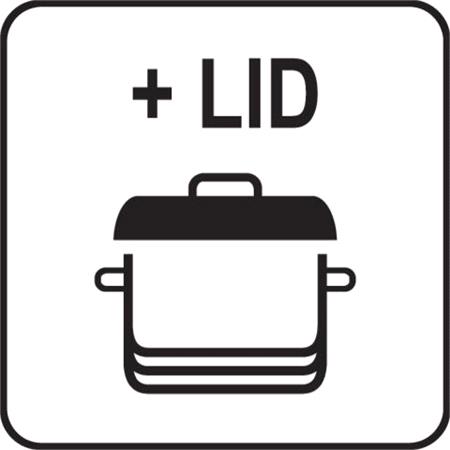 DEEP STOCKPOT W/LID SS 24x20CM 9L