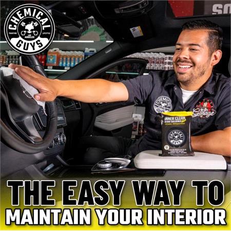 Chemical Guys InnerClean Interior Quick Detailer & Protectant Wipes (50 ct)
