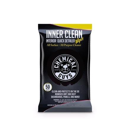 Chemical Guys InnerClean Interior Quick Detailer & Protectant Wipes (50 ct)