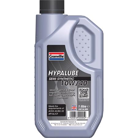 *CLEARANCE* Granville Hypalube 10W 40 Semi Synthetic  1 Litre