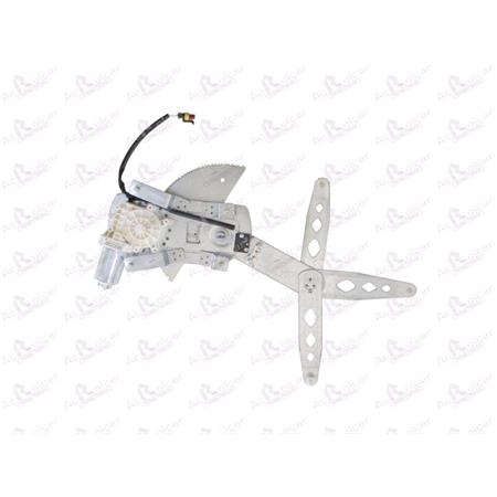 Front Right Electric Window Regulator (with motor) for ALFA ROMEO GTV (916C_), 1994 2005, 2 Door Models, WITHOUT One Touch/Antipinch, motor has 2 pins/wires