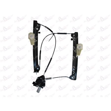 Front Right Electric Window Regulator (anti pinch, with motor) for ALFA ROMEO MITO, 2008 , 2 Door Models, One Touch/Antipinch Version, motor has 6 or more pins