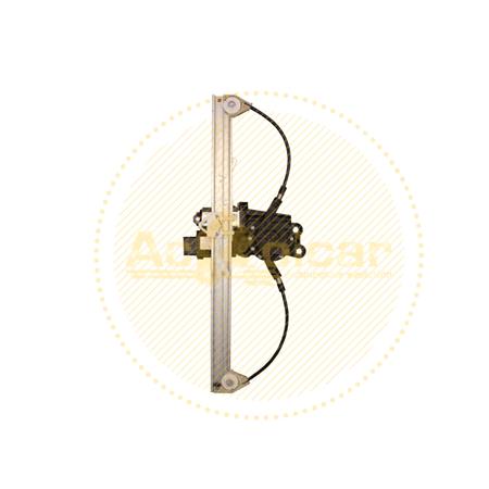 Front Left Electric Window Regulator (with motor, one touch operation) for FIAT QUBO, 2008 , 4 Door Models, One Touch Version, motor has 6 or more pins