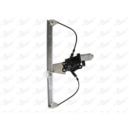 Front Right Electric Window Regulator (with motor) for FIAT DOBLO Cargo (3), 2001 2010, 4 Door Models, WITHOUT One Touch/Antipinch, motor has 2 pins/wires