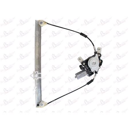 Front Left Electric Window Regulator (with motor) for FIAT STRADA (178E), 1999 , 2 Door Models, WITHOUT One Touch/Antipinch, motor has 2 pins/wires