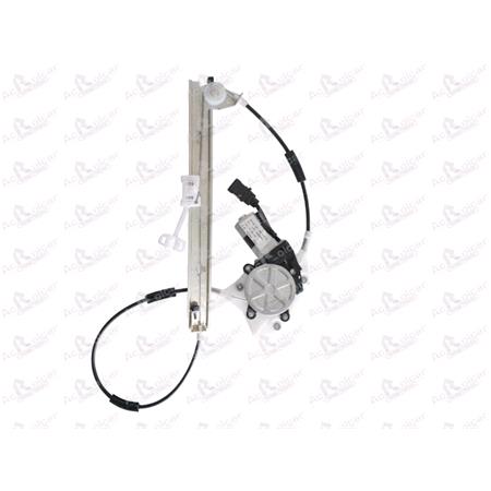 Rear Left Electric Window Regulator (with motor) for LANCIA LYBRA SW (839BX), 1999 2005, 4 Door Models, WITHOUT One Touch/Antipinch, motor has 2 pins/wires