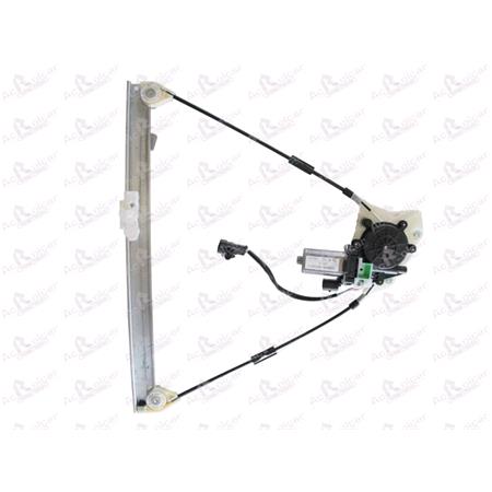 Front Left Electric Window Regulator (with motor) for LANCIA LYBRA (839AX), 1999 2005, 4 Door Models, One Touch/Antipinch Version, motor has 6 or more pins