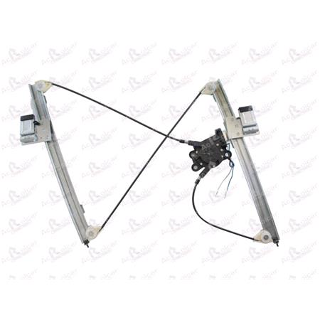 Front Right Electric Window Regulator (with motor) for LANCIA THESIS (841AX), 2002 2009, 4 Door Models, WITHOUT One Touch/Antipinch, motor has 2 pins/wires