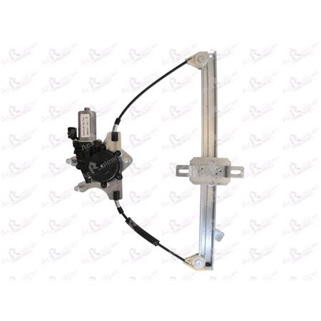 Rear Right Electric Window Regulator (with motor) for LANCIA THESIS (841AX), 2002 2009, 4 Door Models, WITHOUT One Touch/Antipinch, motor has 2 pins/wires