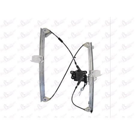 Front Left Electric Window Regulator (with motor) for Citroen XSARA (N1), 2000 2005, 4 Door Models, WITHOUT One Touch/Antipinch, motor has 2 pins/wires