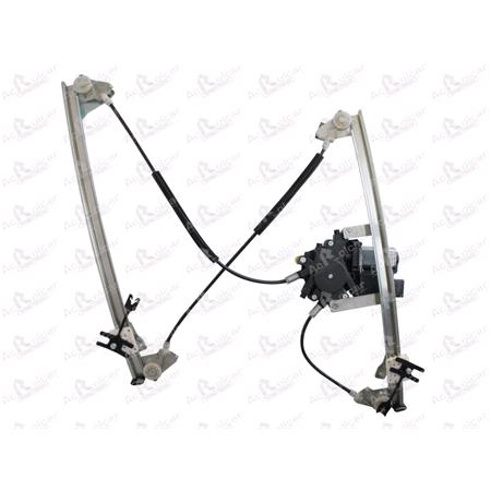Front Left Electric Window Regulator (with motor, one touch operation) for Citroen XSARA Coupe (N0), 1997 2000, 2 Door Models, One Touch Version, motor has 6 or more pins