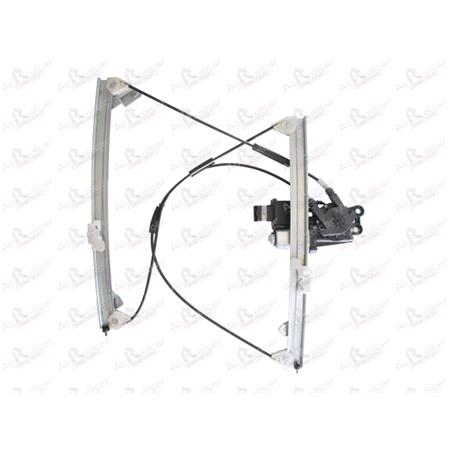 Front Left Electric Window Regulator (with motor, one touch operation) for Citroen XSARA (N1), 1997 2000, 4 Door Models, One Touch Version, motor has 6 or more pins