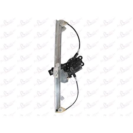 Rear Left Electric Window Regulator (with motor, one touch operation) for Citroen C4 Grand Picasso (UA_), 2006 2013, 4 Door Models, One Touch Version, motor has 6 or more pins