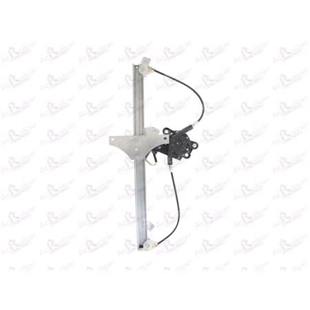 Front Left Electric Window Regulator (with motor, one touch operation) for Citroen BERLINGO Multispace, 2008 , 2 Door Models, One Touch Version, motor has 6 or more pins