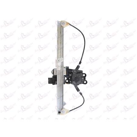 Front Right Electric Window Regulator (with motor, one touch operation) for Citroen XANTIA Estate (X1), 1995 1998, 4 Door Models, One Touch Version, motor has 6 or more pins