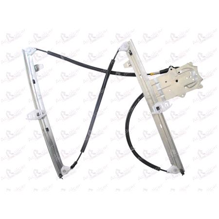 Front Right Electric Window Regulator Mechanism (without motor) for Citroen XSARA PICASSO (N68), 1999 2008, 4 Door Models, WITHOUT One Touch/Antipinch, holds a standard 2 pin/wire motor