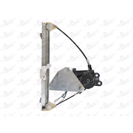 Rear Right Electric Window Regulator (with motor) for Citroen C3 (FC_), 2002 2009, 4 Door Models, WITHOUT One Touch/Antipinch, motor has 2 pins/wires