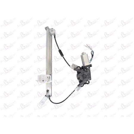Rear Right Electric Window Regulator (with motor) for Citroen XSARA (N1), 2000 2005, 4 Door Models, WITHOUT One Touch/Antipinch, motor has 2 pins/wires
