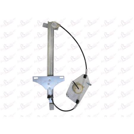 Rear Right Electric Window Regulator Mechanism (without motor) for Citroen XSARA Estate (N), 1997 2000, 4 Door Models, WITHOUT One Touch/Antipinch, holds a standard 2 pin/wire motor