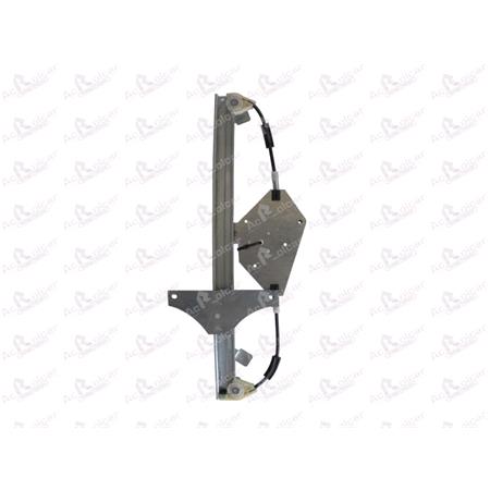 Front Left Electric Window Regulator Mechanism (without motor) for Citroen C3, 2009 , 4 Door Models, One Touch/AntiPinch Version, holds a motor with 6 or more pins