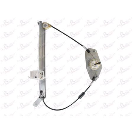 Rear Left Electric Window Regulator Mechanism (without motor) for Citroen XSARA (N1), 2000 2005, 4 Door Models, One Touch/AntiPinch Version, holds a motor with 6 or more pins