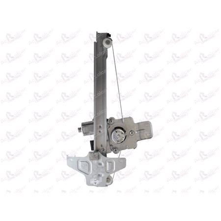 Rear Left Electric Window Regulator (with motor) for Citroen C5 Estate (TD_), 2008 , 4 Door Models, One Touch/Antipinch Version, motor has 6 or more pins