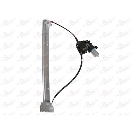 Front Left Electric Window Regulator (with motor) for Iveco DAILY III Dumptruck, 2006 , 2 Door Models, WITHOUT One Touch/Antipinch, motor has 2 pins/wires