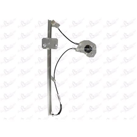 Front Right Electric Window Regulator Mechanism (without motor) for Iveco DAILY III Flatbed / Chassis, 2006 2011, 2 Door Models, One Touch/AntiPinch Version, holds a motor with 6 or more pins