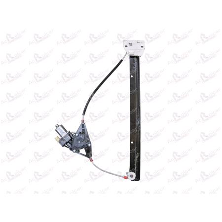 Front Left Electric Window Regulator (with motor) for Iveco DAILY V Dumptruck, 2011 , 2 Door Models, WITHOUT One Touch/Antipinch, motor has 2 pins/wires