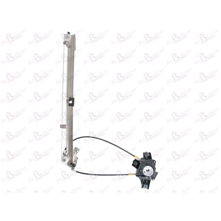 Front Left Electric Window Regulator Mechanism (without motor) for Iveco Stralis, 2002 , 2 Door Models, WITHOUT One Touch/Antipinch, holds a standard 2 pin/wire motor