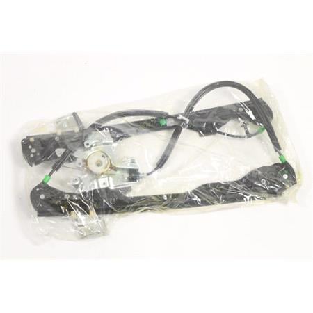 Front Right Electric Window Regulator Mechanism (without motor) for FORD FOCUS Saloon (DFW), 1999 2005, 2 Door Models, WITHOUT One Touch/Antipinch, holds a standard 2 pin/wire motor