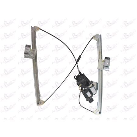 Front Right Electric Window Regulator (with motor, one touch operation) for FORD FOCUS (DAW, DBW), 1998 2004, 2 Door Models, One Touch Version, motor has 6 or more pins