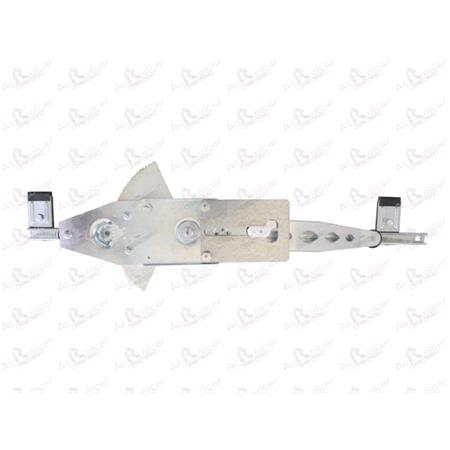 Front Left Electric Window Regulator Mechanism (without motor) for FORD FOCUS II Saloon (DA_), 2005 2011, 4 Door Models, One Touch/AntiPinch Version, holds a motor with 6 or more pins