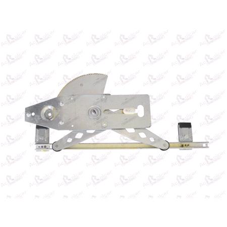 Rear Left Electric Window Regulator Mechanism (without motor) for FORD C MAX, 2007 2010, 4 Door Models, One Touch/AntiPinch Version, holds a motor with 6 or more pins