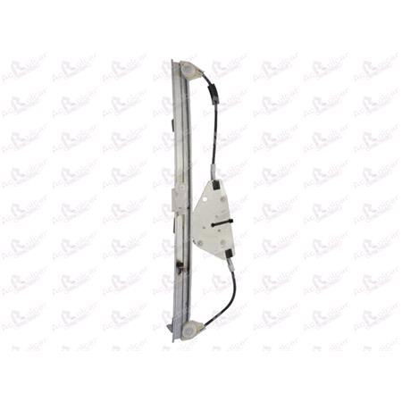 Rear Left Electric Window Regulator Mechanism (without motor) for FORD MONDEO Saloon (B4Y), 2000 2007, 4 Door Models, One Touch/AntiPinch Version, holds a motor with 6 or more pins