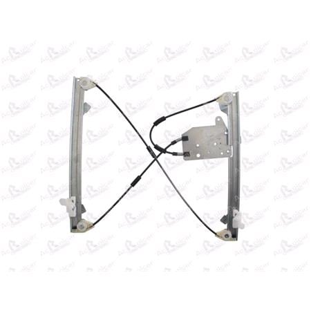 Rear Right Electric Window Regulator Mechanism (without motor) for FORD S MAX, 2006 2015, 4 Door Models, One Touch/AntiPinch Version, holds a motor with 6 or more pins