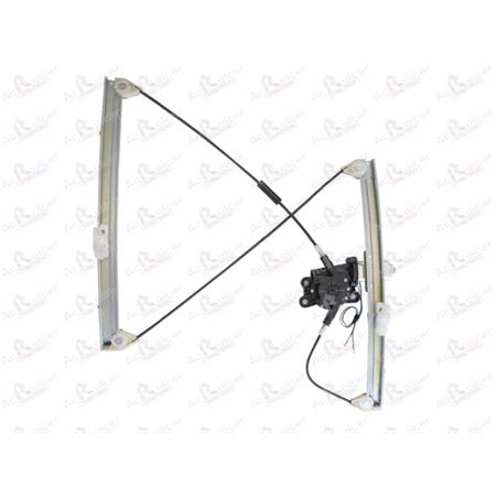 Front Right Electric Window Regulator (with motor) for BMW 3 Series Compact (E46), 2001 2005, 2 Door Models, WITHOUT One Touch/Antipinch, motor has 2 pins/wires