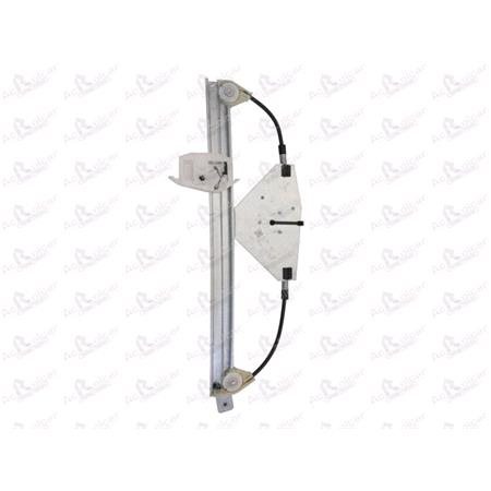 Rear Left Electric Window Regulator Mechanism (without motor) for RENAULT MEGANE II Saloon (LM0/1_), 2003 2008, 4 Door Models, One Touch/AntiPinch Version, holds a motor with 6 or more pins