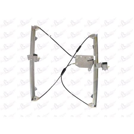 Front Right Electric Window Regulator Mechanism (without motor) for FORD GALAXY, 2006 2015, 4 Door Models, One Touch/AntiPinch Version, holds a motor with 6 or more pins