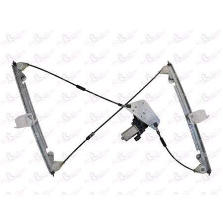 Front Right Electric Window Regulator (with motor) for FORD FIESTA V (JH_, JD_), 2001 2008, 2 Door Models, WITHOUT One Touch/Antipinch, motor has 2 pins/wires