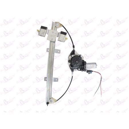 Front Right Electric Window Regulator (with motor) for FORD FUSION (JU_), 2002 2012, 4 Door Models, WITHOUT One Touch/Antipinch, motor has 2 pins/wires