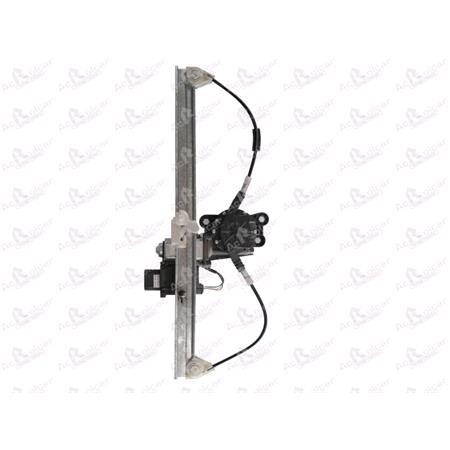 Rear Left Electric Window Regulator (with motor, one touch operation) for FORD MONDEO Hatchback (B5Y), 2000 2007, 4 Door Models, One Touch Version, motor has 6 or more pins