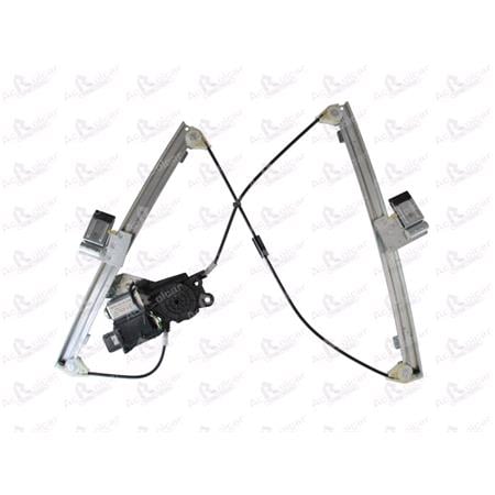 Front Right Electric Window Regulator (with motor, one touch operation) for FORD FOCUS Saloon (DFW), 1999 2005, 4 Door Models, One Touch Version, motor has 6 or more pins