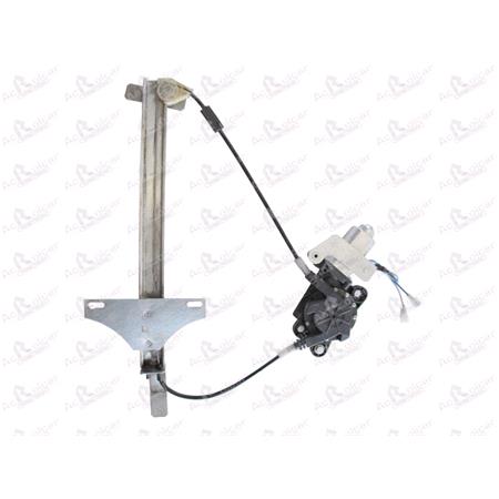 Rear Right Electric Window Regulator (with motor) for Citroen XSARA (N1), 1997 2000, 4 Door Models, WITHOUT One Touch/Antipinch, motor has 2 pins/wires