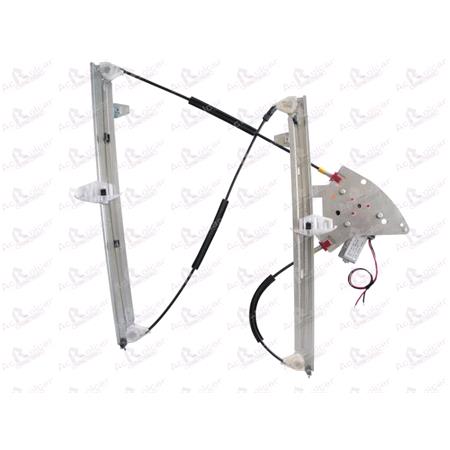 Front Left Electric Window Regulator (with motor) for Citroen XSARA PICASSO (N68), 1999 2008, 4 Door Models, WITHOUT One Touch/Antipinch, motor has 2 pins/wires