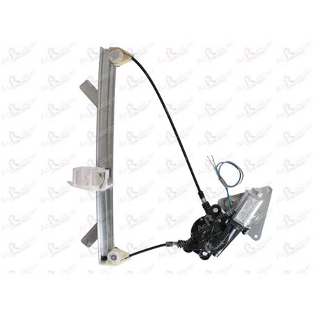 Rear Left Electric Window Regulator (with motor) for Citroen XSARA PICASSO (N68), 1999 2008, 4 Door Models, WITHOUT One Touch/Antipinch, motor has 2 pins/wires