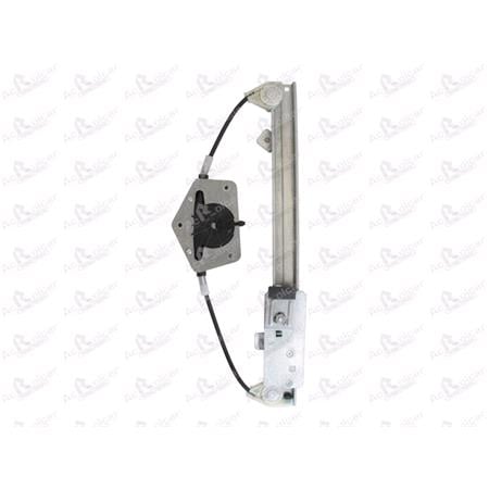Rear Right Electric Window Regulator Mechanism (without motor) for SKODA Fabia Saloon (6Y3), 1999 2007, 4 Door Models, One Touch/AntiPinch Version, holds a motor with 6 or more pins
