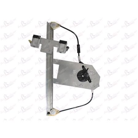 Rear Left Electric Window Regulator Mechanism (without motor) for SKODA OCTAVIA Combi (1U5), 1996 2004, 4 Door Models, One Touch/AntiPinch Version, holds a motor with 6 or more pins