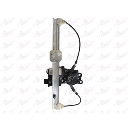 Rear Right Electric Window Regulator (with motor, one touch operation) for VAUXHALL ASTRA Mk IV Hatchback, 1998 2004, 4 Door Models, One Touch Version, motor has 6 or more pins