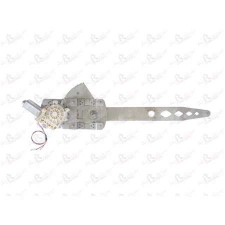 Front Left Electric Window Regulator (with motor) for OPEL CORSA A TR (91_, 9_, 96_, 97_), 198 1993, 2 Door Models, WITHOUT One Touch/Antipinch, motor has 2 pins/wires
